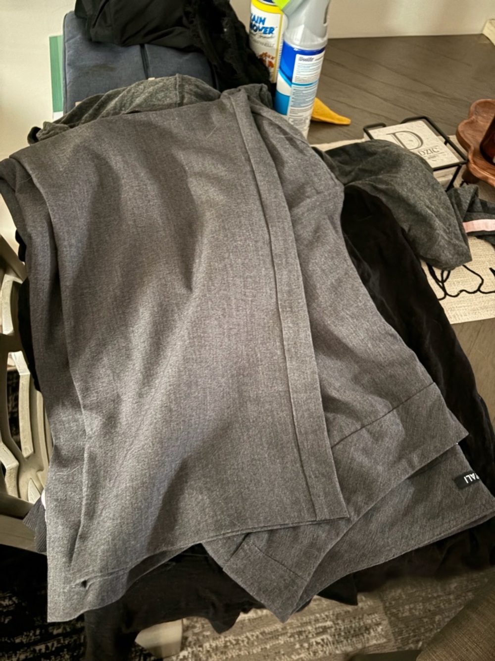 Gray Wrap Skirt - Modern Minimal